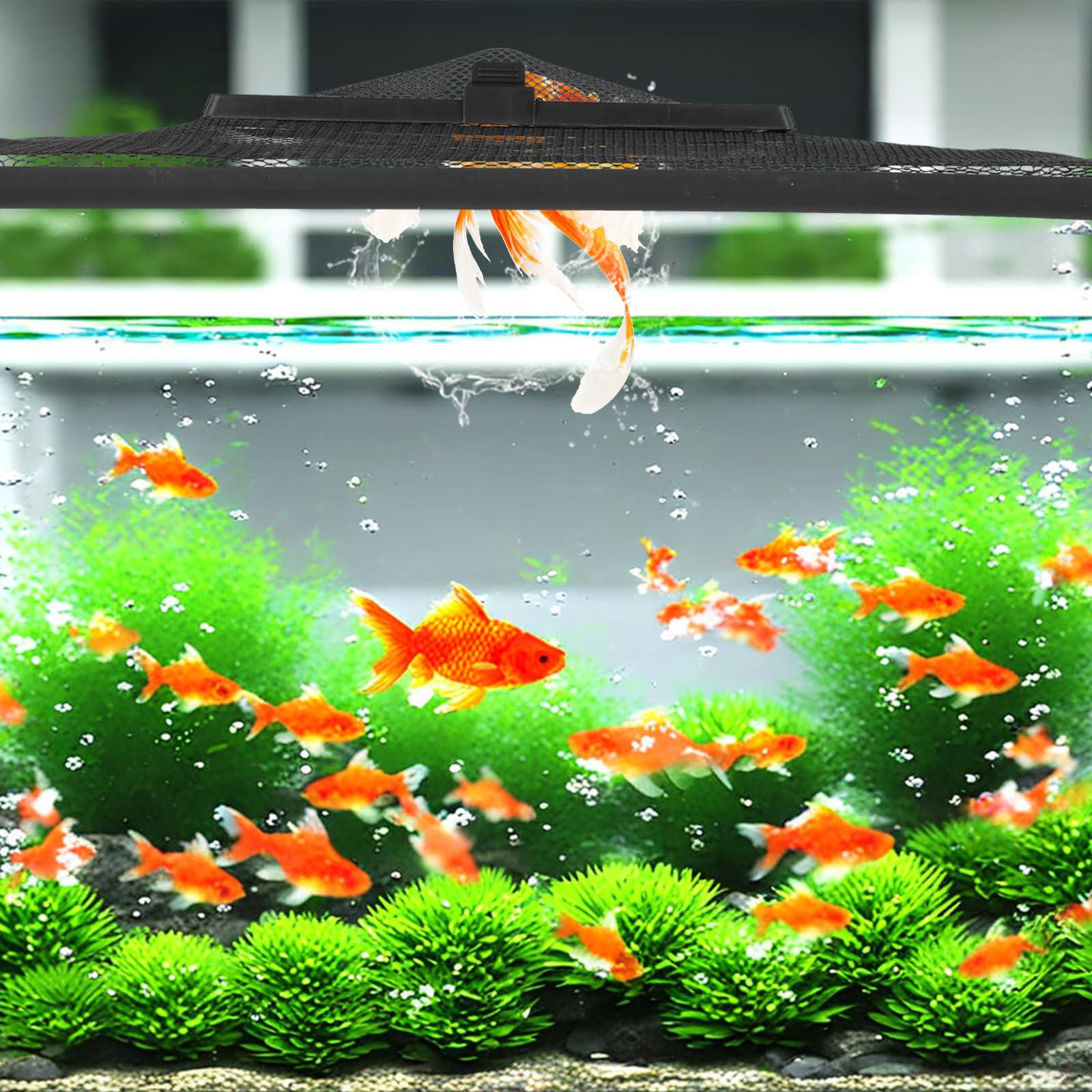 Aquarium Fish Jump Guard - Pokrywa akwariowa z siatką zabezpieczającą przed