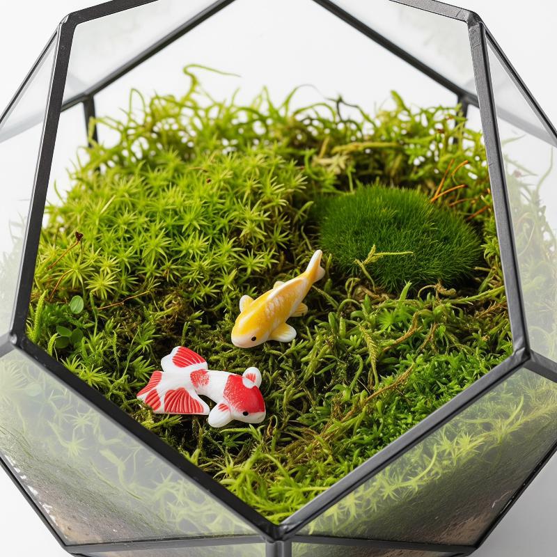 Aquarium Fish Koi - Miniaturowe figurki rybek koi z żywicy,