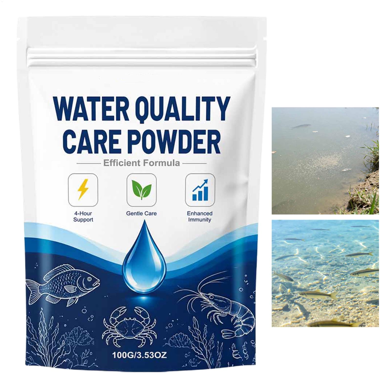 Aquarium Fish Tank Cleaner - 100g Proszek do wybielania wody w