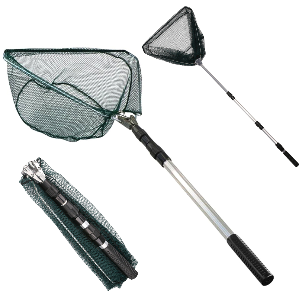 Fish Net Handle - Ultralekka składana siatka wędkarska - Wytrzymały