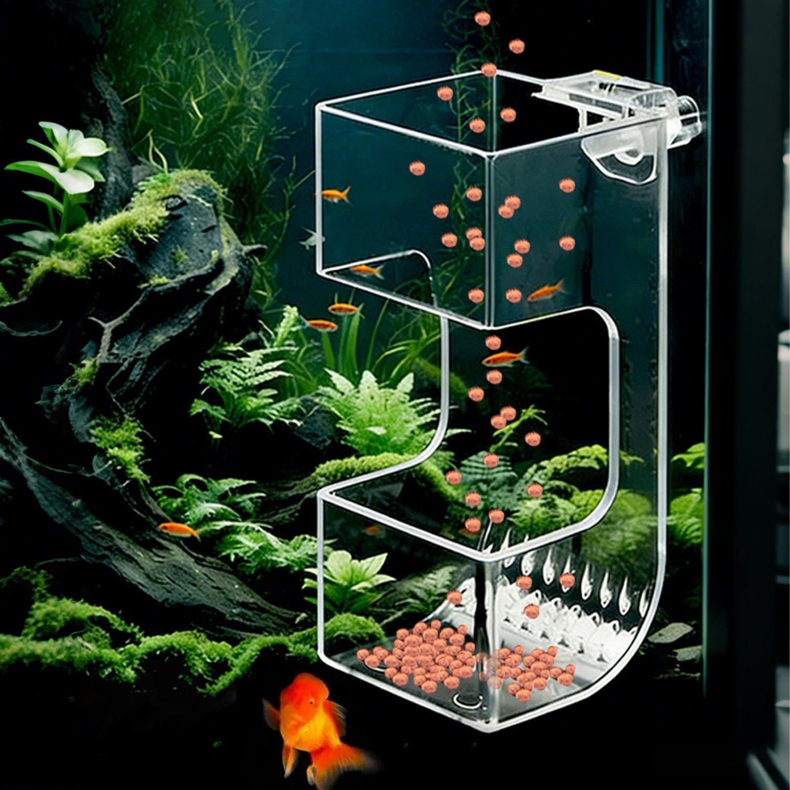 Aquarium Fish Holiday Food - Przezroczysty pojemnik na karmę dla ryb