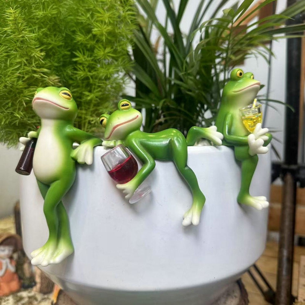 Żaba na krawędzi doniczki wisz – Aquarium Fish Glass recenzja i cena