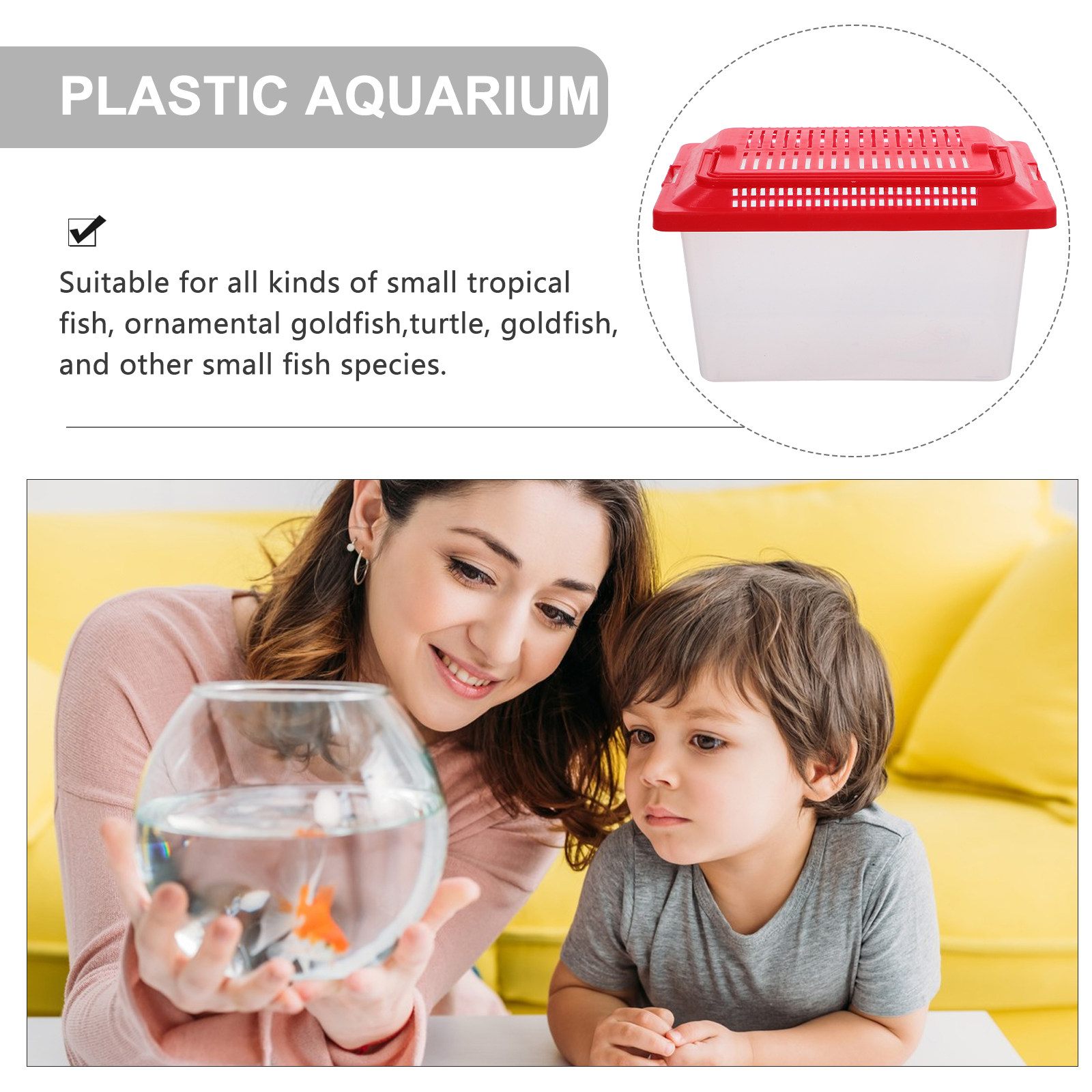 Przenośny przezroczysty pojemn – Aquarium Fish Breeding recenzja i cena