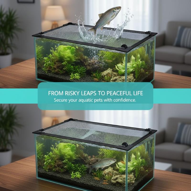 Magnetyczna siatka zabezpiecza – Aquarium Fish Jump Guard recenzja i cena
