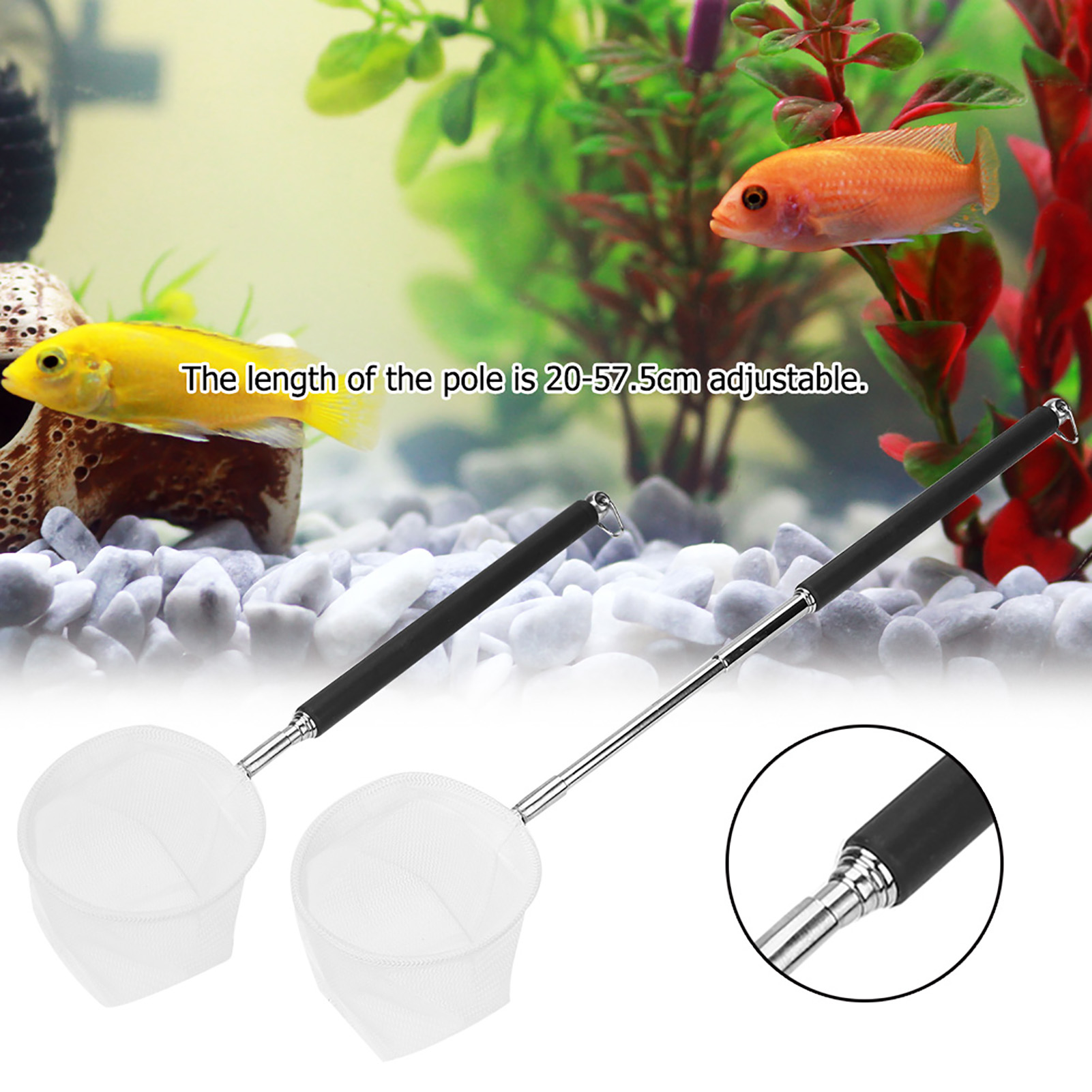 Regulowana siatka do akwarium  – Fish Net Handle recenzja i cena