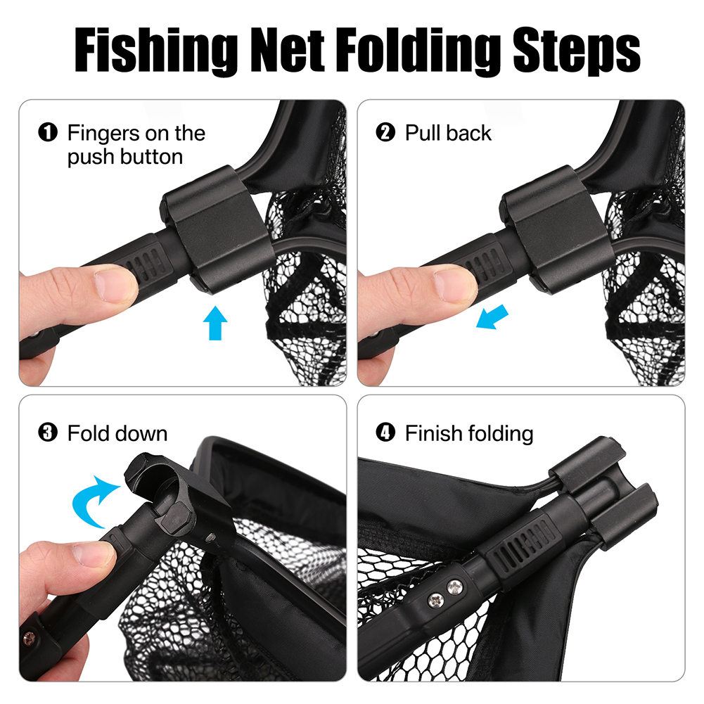 Pływająca siatka wędkarska do  – Fish Net Handle recenzja i cena